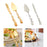 Wedding Cake Knives Server Set Elegant Rose Handle Cake Cutting Set for Gifts gold