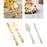 Wedding Cake Knives Server Set Elegant Rose Handle Cake Cutting Set for Gifts gold