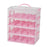 4 Tier Cupcake Carrier Portable Cupcake Holder for Muffin Cookie Cheesecakes pink