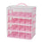 4 Tier Cupcake Carrier Portable Cupcake Holder for Muffin Cookie Cheesecakes pink