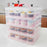 4 Tier Cupcake Carrier Portable Cupcake Holder for Muffin Cookie Cheesecakes pink