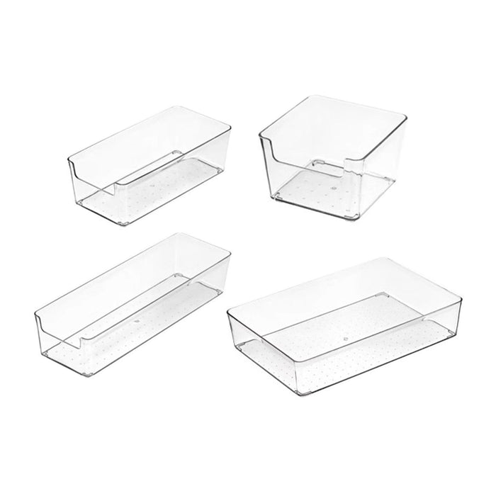 4x Desk Organizer Box Organization Storage Box for Underwear Gadgets Jewelry