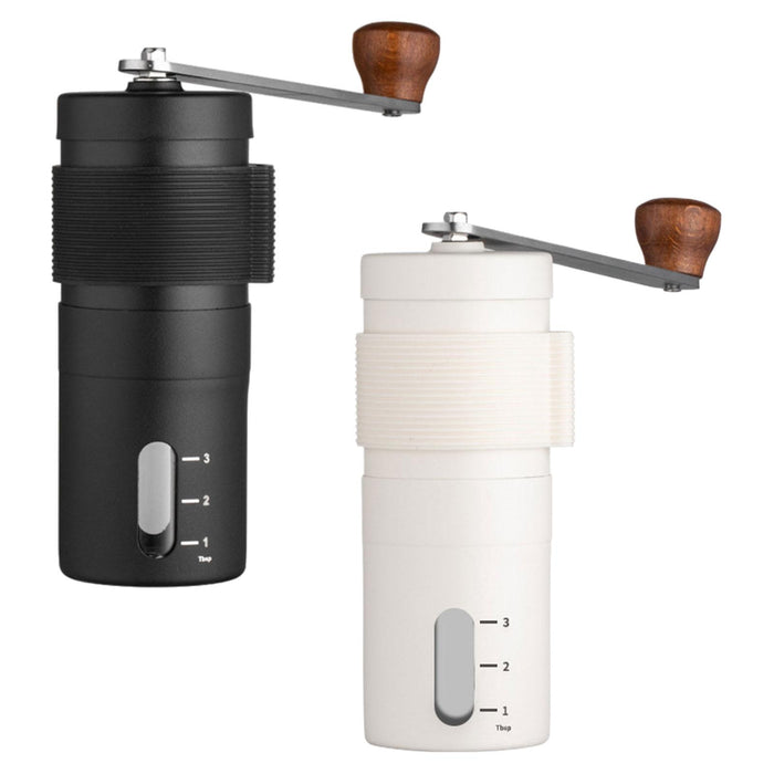 Crofta Portable Hand Coffee Grinder Compact Easy to Use for Household Office Travel Black