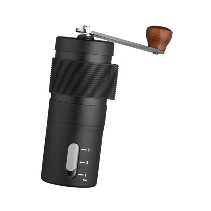 Crofta Portable Hand Coffee Grinder Compact Easy to Use for Household Office Travel Black