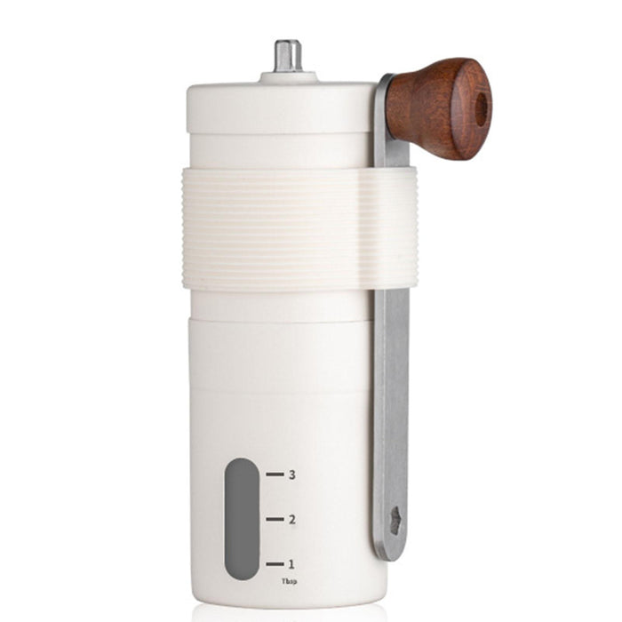 Crofta Portable Hand Coffee Grinder Compact Easy to Use for Household Office Travel White