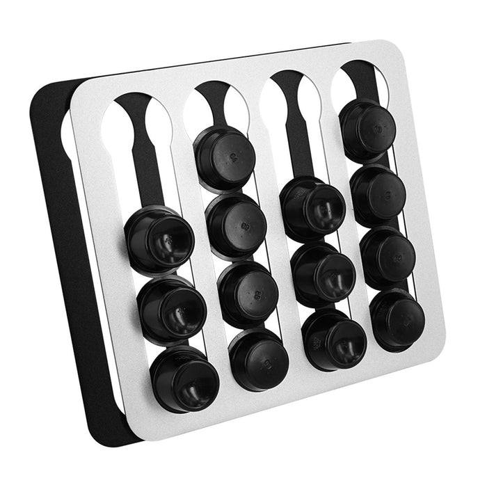 Crofta Capsule Holder Holds 16 Capsules Capsule Storage Rack for Bar Office Coffee Black