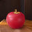 Crofta Apple Fruit Bowl Kitchen Canister for Home Decor Restaurants Kitchen Counter red