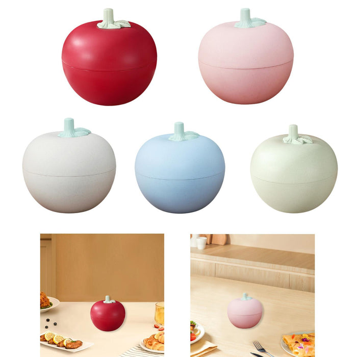 Apple Fruit Plate Decorative Fruit Bowl for Home Decor Kitchen Counter Sugar red