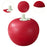 Apple Fruit Plate Decorative Fruit Bowl for Home Decor Kitchen Counter Sugar red