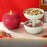 Apple Fruit Plate Decorative Fruit Bowl for Home Decor Kitchen Counter Sugar pink