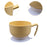 Suction Bowl Detachable Feeding Bowl for Dining Room Restaurant Kitchen yellow