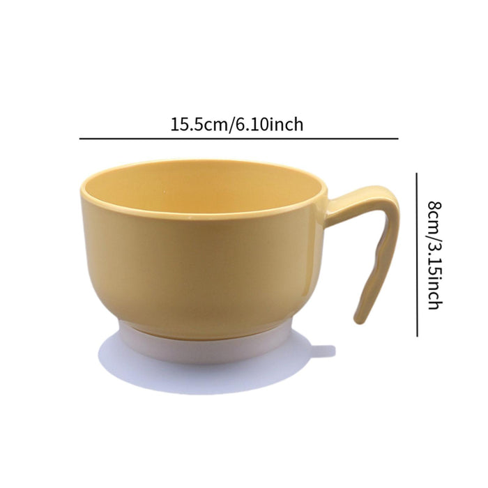 Suction Bowl Detachable Feeding Bowl for Dining Room Restaurant Kitchen yellow