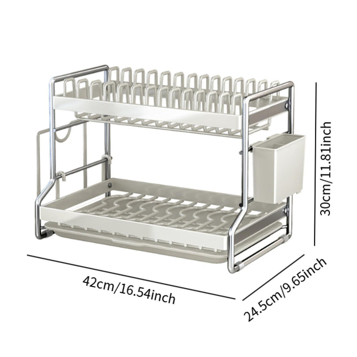 Kitchen Dish Drainer Rack Chopping Board Chopstick Cage for Dining Room Home