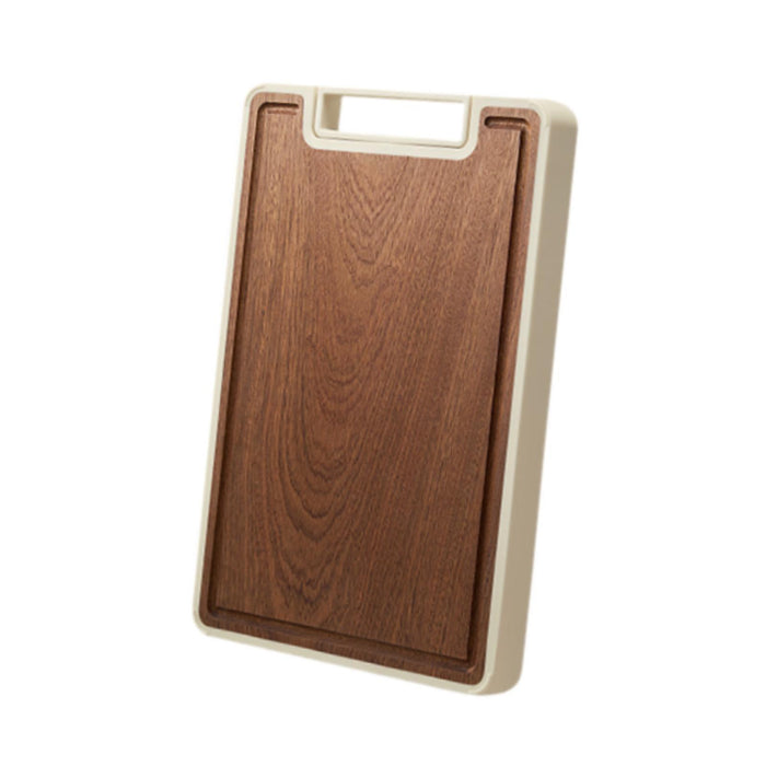 Crofta Wood Cutting Board for Kitchen Portable Chopping Board for Meat Fruits Bread