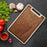 Crofta Wood Cutting Board for Kitchen Portable Chopping Board for Meat Fruits Bread