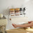 Wall Mounted Spice Rack Solid Multipurpose Toilet Storage Shelf for Home Use White