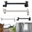 Crofta Extension Shower Arm Stainless Steel Adjustable for Dorm Bathroom Boys Girls Black