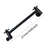 Crofta Extension Shower Arm Stainless Steel Adjustable for Dorm Bathroom Boys Girls Black