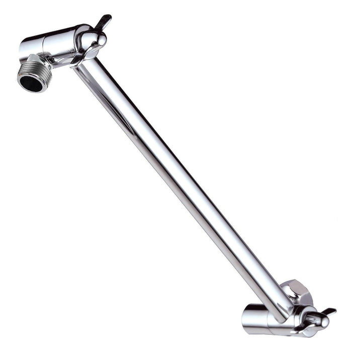 Crofta Extension Shower Arm Stainless Steel Adjustable for Dorm Bathroom Boys Girls Black