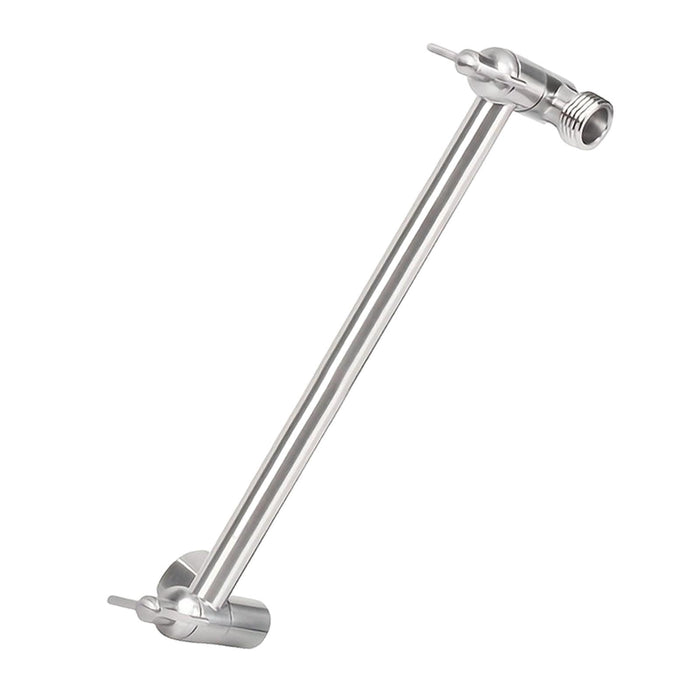 Crofta Extension Shower Arm Stainless Steel Adjustable for Dorm Bathroom Boys Girls Silver