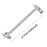 Crofta Extension Shower Arm Stainless Steel Adjustable for Dorm Bathroom Boys Girls Silver