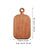 Crofta Wooden Cutting Board with Hanging Hole Household Save Counter Space Home Use M