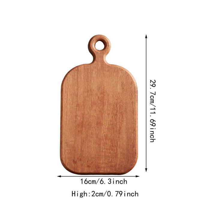 Crofta Wooden Cutting Board with Hanging Hole Household Save Counter Space Home Use M