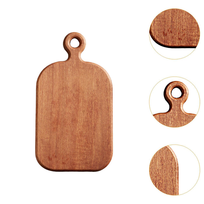 Crofta Wooden Cutting Board with Hanging Hole Household Save Counter Space Home Use M