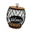 Coffee Pod Holder Iron Coffee Capsule Storage Basket for Home Family black