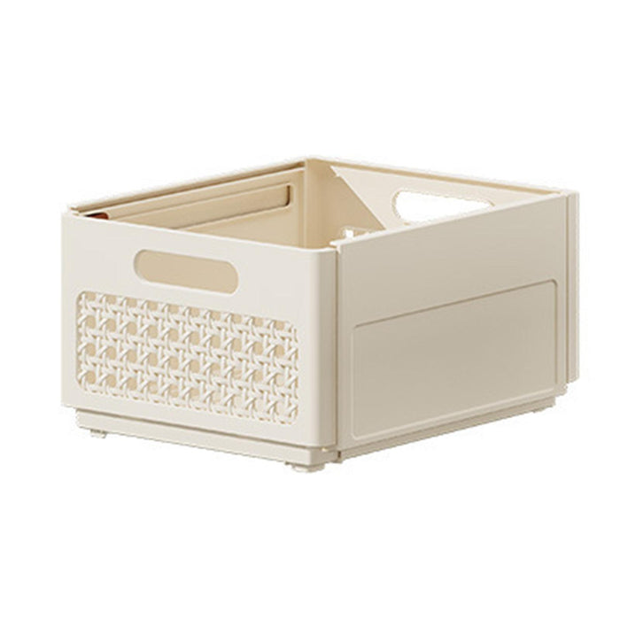 Crofta Adjustable Storage Container Drawer Organizer Bin for Closet Office Clothing beige