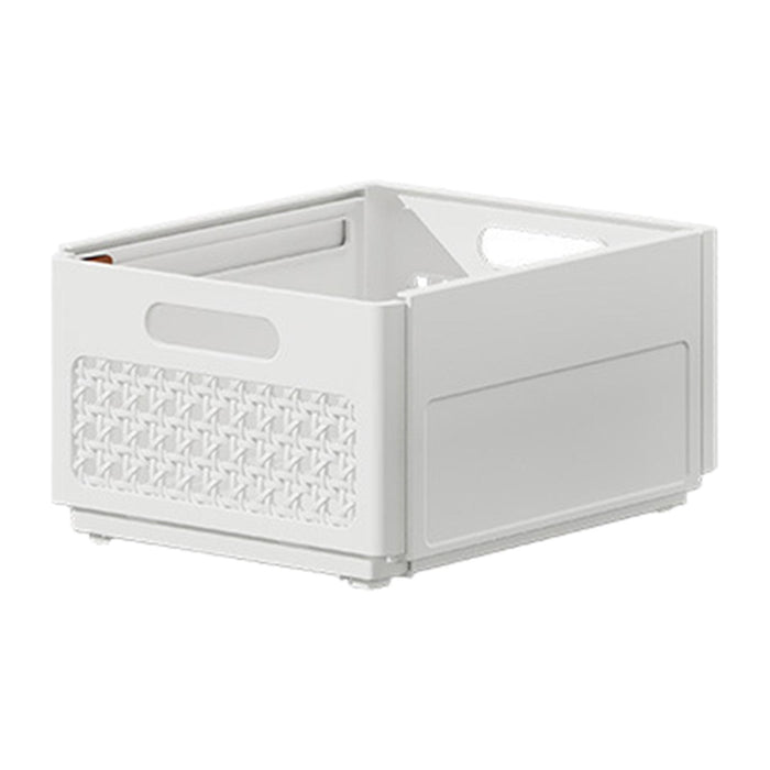 Crofta Adjustable Storage Container Drawer Organizer Bin for Closet Office Clothing white