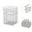 Wire Basket Stainless Steel Organizing Rustic Storage Bin for RV Office Home 13x13x19.5cm