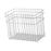 Wire Basket Stainless Steel Organizing Rustic Storage Bin for RV Office Home 24.2x14.8x19.5cm