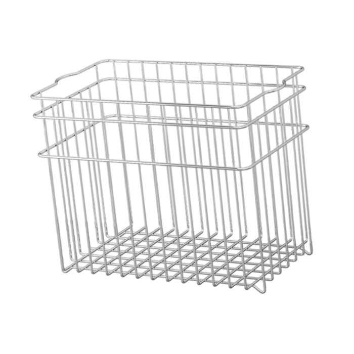 Wire Basket Stainless Steel Organizing Rustic Storage Bin for RV Office Home 24.2x14.8x19.5cm