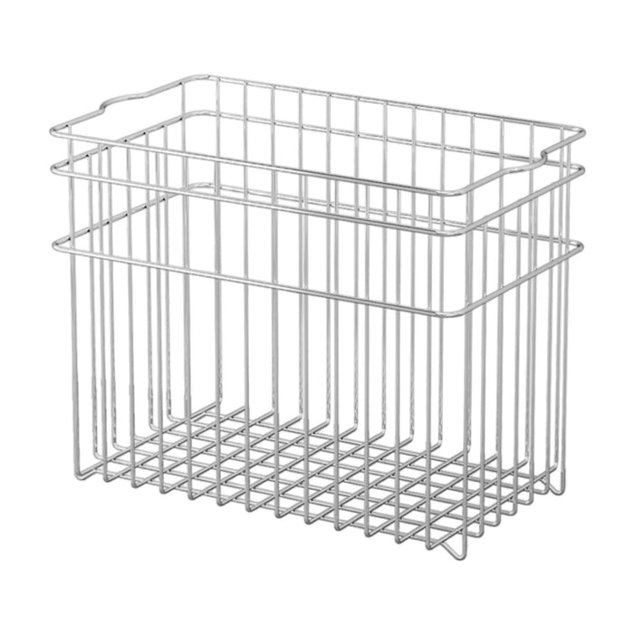 Wire Basket Stainless Steel Organizing Rustic Storage Bin for RV Office Home 24.2x14.8x19.5cm