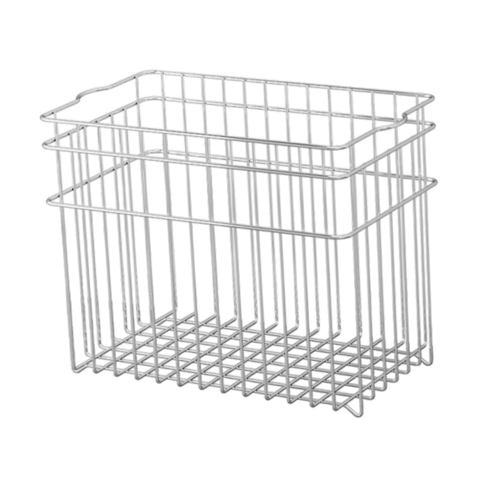 Wire Basket Stainless Steel Organizing Rustic Storage Bin for RV Office Home 24.2x14.8x19.5cm