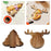 Christmas Wooden Serving Tray Dessert Plates for Centerpiece Kitchen Parties Christmas Tree