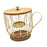 Coffee Pod Holder Freestanding Coffee Capsule Storage Basket for Cafes Hotel Black and L