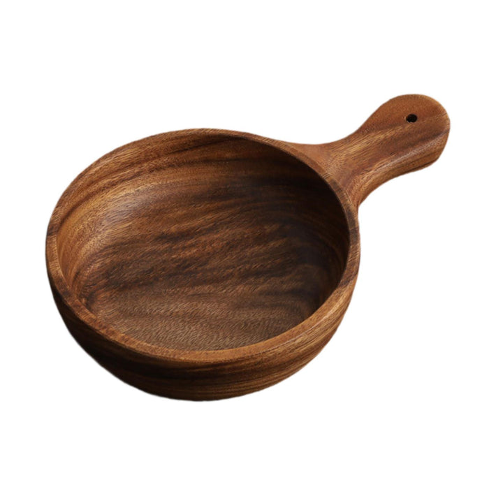 Wooden Bowl Handmade Sturdy Decorative Salad Bowl for Kitchen Home Household