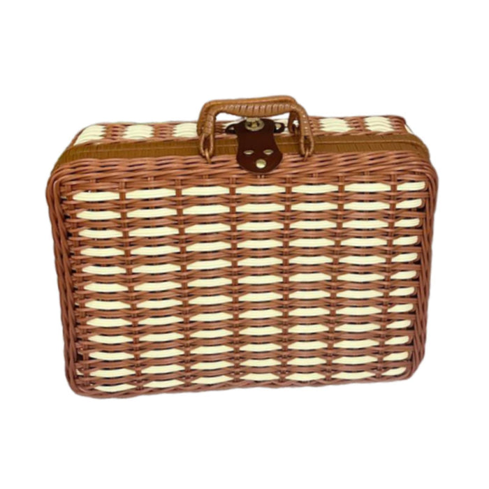 Storage Basket with Lid Handled Photography Prop Boxes for Table Home Bathroom S