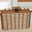 Storage Basket with Lid Handled Photography Prop Boxes for Table Home Bathroom S