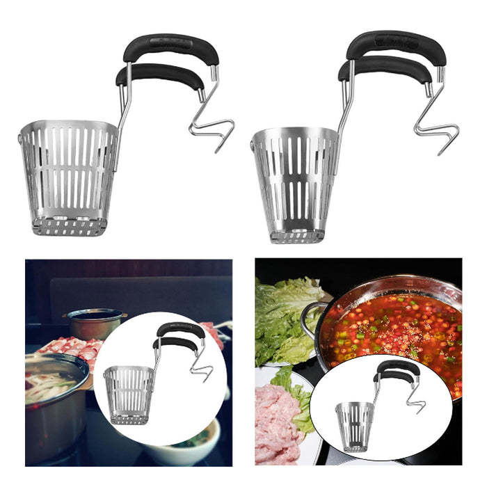 Mesh Skimmer Colander Strainer Ladle for Potato Chips French Fries Spaghetti