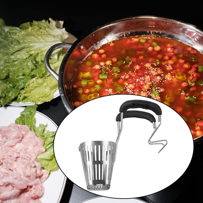 Draining Spoon Fine Mesh Strainer Ladle for Ravioli Vegetables Fried Chicken