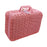 Crofta Woven Suitcase with Handle Portable Picnic Suitcase for Home Outings Desktop Pink S