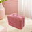 Crofta Woven Suitcase with Handle Portable Picnic Suitcase for Home Outings Desktop Pink S