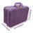 Crofta Woven Suitcase with Handle Portable Picnic Suitcase for Home Outings Desktop Violet S