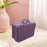 Crofta Woven Suitcase with Handle Portable Picnic Suitcase for Home Outings Desktop Violet M