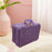 Crofta Woven Suitcase with Handle Portable Picnic Suitcase for Home Outings Desktop Violet L