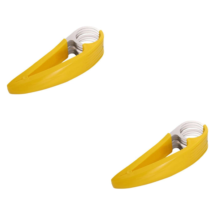 Crofta 2 Pieces Banana Cutter Slicer Strawberry Cutter for Cucumber Sausage Cooking