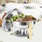 Crofta Chafing Dish Soup Warmer Pot Catering Food Warmer for Kitchen Family Holiday